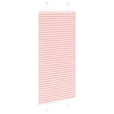 Roleta plisowana różowa 65x150 cm Szerokość tkaniny 64,4cm