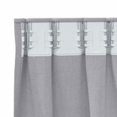 Firany blackout z kółkami 2 pcs Metaliczny Szary 260 x 140 cm