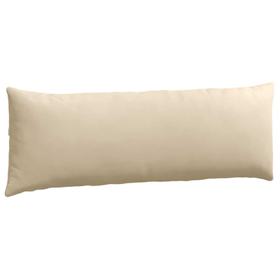 Poduszki na sofę 2 pcs Kremowy 120 x 40 cm tkanina