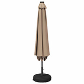 Parasol ogrodowy z oświetleniem LED i podstawą 230 x 230 cm