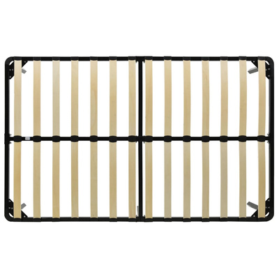 Rama łóżka, czarna, metalowa, 120 x 200 cm