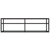 vidaXL Szafka pod TV, biały marmur, 140x40x40,5 cm, szkło hartowane