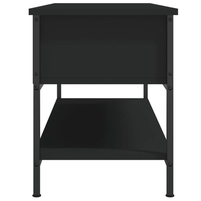vidaXL Szafka pod TV, czarna, 100x35x45 cm, materiał drewnopochodny