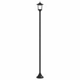 Zestaw Lamp Post with LED Bulb 2 szt. Czarny 16 x 16 x 156 cm