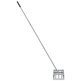 Rake leveling do ogrodu Srebrny Stal nierdzewna