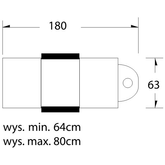 Fotel kosmetyczny hyd. A 210 biały 100717