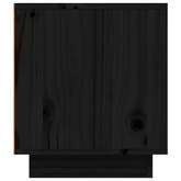 Szafka pod TV, czarna, 80x35x40,5 cm, lite drewno sosnowe vidaXL