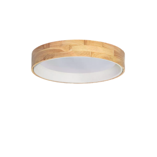 Plafon LED 21W Okrągły 50 cm Naturalne Drewno 3 Barwy Świecenia Abruzzo Vero