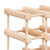 Stojak na 12 butelek wina, 36x23x36 cm, lite drewno sosnowe