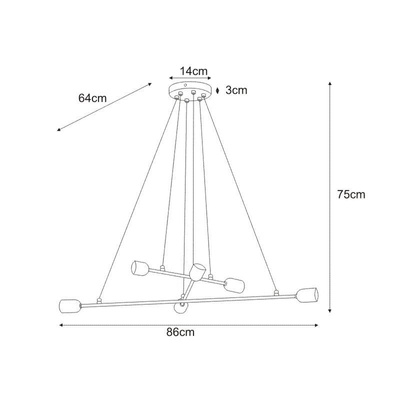 Lampa wisząca K-4391 z serii SITYA WHITE KAJA