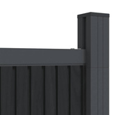 Panel ogrodzeniowy, szary, 173x186 cm, WPC