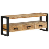 vidaXL Szafka pod TV, 120x30x45 cm, lite drewno mango