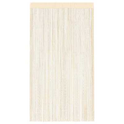 Zasłony sznurkowe, 2 sztuki, 100 x 250 cm, kremowe
