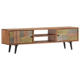 vidaXL Szafka pod TV, 140x30x40 cm, lite drewno akacjowe
