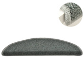 Maty na schody 15 szt. 56x17x3 cm Ciemnozielone półokrągłe