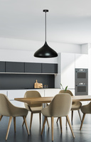 Lampa wisząca czarna 42cm Viborg Ledea 50101267