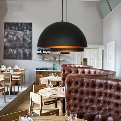 Lampa Wisząca Retro Loft Czarno złota 40cm E27 Abruzzo Geo 2