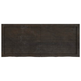 Półka, ciemnobrązowa, 120x50x(2-6) cm, wykończone drewno dębowe
