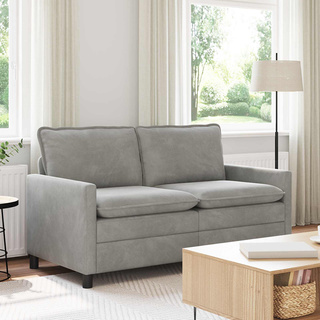 Sofa jasnoszary 156 x 81 x 87,5 cm Welur