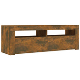 vidaXL Szafka pod TV z oświetleniem LED, przydymiony dąb, 120x35x40 cm model standard