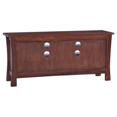 vidaXL Szafka pod TV, klasyczny brąz, 100x30x45 cm, drewno mahoniowe