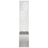 Ekran zapewniający prywatność w ogrodzie Srebrny 32 x 150 cm