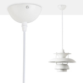 Nowoczesna Lampa Wisząca 30cm Biała Abruzzo Apple