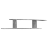 vidaXL Wisząca szafka pod TV, szarość betonu, 125x18x23 cm