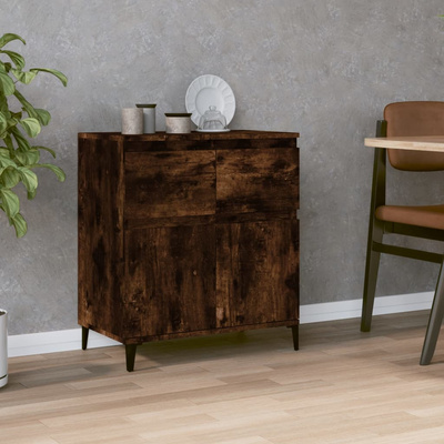vidaXL Komoda, przydymiony dąb, 60x35x70 cm, materiał drewnopochodny model standard