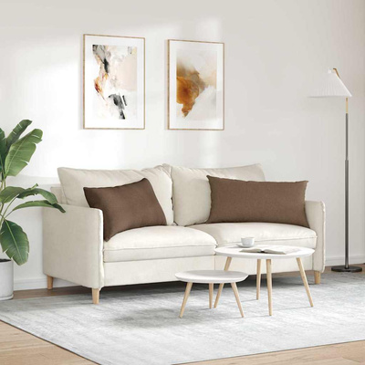 Poduszki na sofę 2 pcs Brązowy 80 x 40 cm tkanina