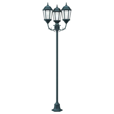 Lampa ogrodowa Vintage szczotkowana zieleń 57 x 49 x 241 cm