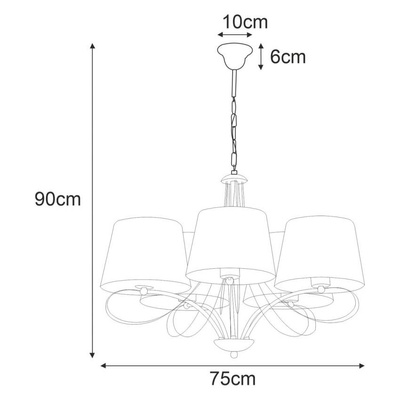 Lampa wisząca K-4071 z serii IRMA
