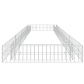 vidaXL Podwyższona donica gabionowa, galwanizowana stal, 400x100x20 cm