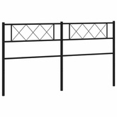 Metalowe wymienne wezgłowie, czarne, 200 cm