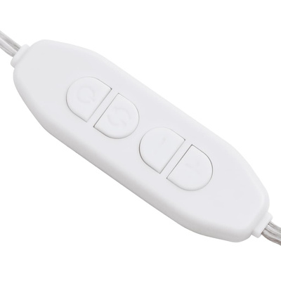 Lustro ścienne z lampkami LED, kwadratowe, szklane vidaXL