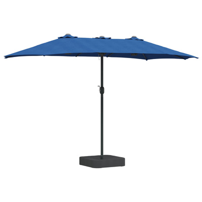 Parasolka ogrodowa 385 x 209 x 244 cm Poliester Niebieski azur