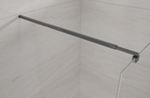 Kabina walk-in ii 100x200cm transp 8mm shiny-glass czarny AK-32-101-S Invena