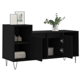 vidaXL Szafka pod TV, czarna, 100x35x55 cm, materiał drewnopochodny model standard