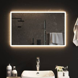 Lustro łazienkowe z LED, 80x50 cm vidaXL