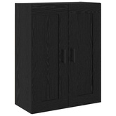 Highboard 2 szt. Czarny Dąb 69,5 x 34 x 180 cm