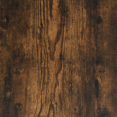 vidaXL Lustro łazienkowe z półką, przydymiony dąb, 50x12x60 cm