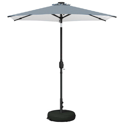 Parasol ogrodowy z oświetleniem LED i podstawą 230 x 230 cm