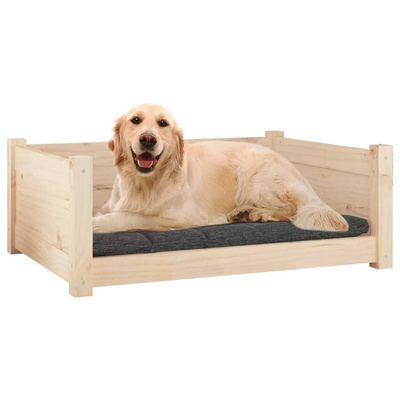 vidaXL Legowisko dla psa, 75,5x55,5x28 cm, lite drewno sosnowe wariant 4