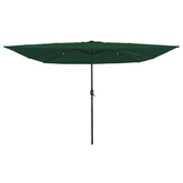 Parasolka ogrodowa Zielony 295 x 295 x 245 cm Poliester i Stal