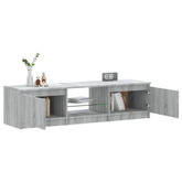 vidaXL Szafka pod TV, z LED, szary dąb sonoma, 140x40x35,5 cm