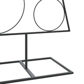 Metalowa choinka świąteczna, do dekoracji, czarna, 150 cm
