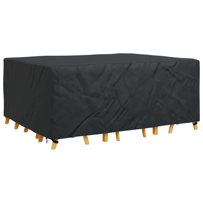 Pokrowiec na meble Gładki Czarny 220 x 190 x 85 cm 210D
