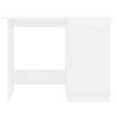 vidaXL Biurko, białe, 100x50x76 cm, materiał drewnopochodny