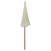 Parasol ogrodowy na stalowym słupku, 240 cm, piaskowy