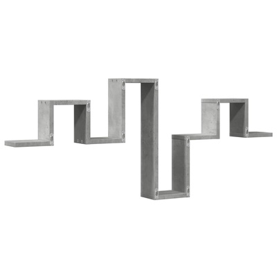 Półka wisząca, szarość betonu, 104,5x10x43 cm